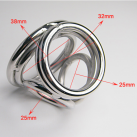 Кольцо на пенис. Нержавеющая сталь. 4 шт. photo 3