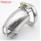 Металлическое кольцо на пенис с замком Happygo A272 photo 2