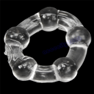 Эрекционное силиконовое кольцо с бусинами photo 5