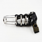 Мужской пояс верности из нержавеющей стали с замком photo 3