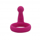 Силиконовое эрекционное кольцо с анальным плагином photo 3