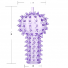 Насадка на пенис силиконовая с шипами для стимуляции клитора - 5 шт. photo 3
