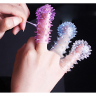 Насадка на пенис силиконовая с шипами для стимуляции клитора - 5 шт. photo 1