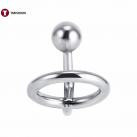 Кольцо для пениса с анальным шариком. Нержавеющая сталь. photo 5