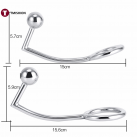 Кольцо для пениса с анальным шариком. Нержавеющая сталь. photo 6