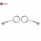 Кольцо для пениса с анальным шариком. Нержавеющая сталь. photo 1