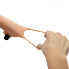 Рукав на пенис силиконовый с вибратором, 18 на 4.2 см photo 6