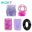 Кольца и насадки на пенис из силикона IKOKY Cock, 5 шт. photo 2