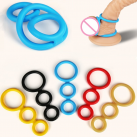 Кольцо для пениса. Тройное. Силикон. photo 2