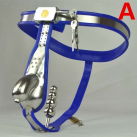 Мужской Пояс Верности Синий с Анальным Плагином photo 2