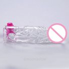 Силиконовая насадка на пенис с вибрацией, водонепроницаемая photo 5