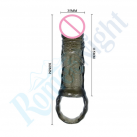 Силиконовая насадка с кольцом на пенис Бейл Extender photo 3