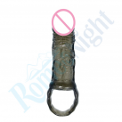 Силиконовая насадка с кольцом на пенис Бейл Extender photo 4