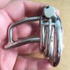 мужской пояс целомудрия стальной с катетером для уретры photo 2