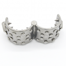 Стальное шипованное кольцо на пенис с замком photo 5