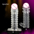 Силиконовая насадка на пенис, 2 шт. photo 2