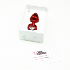 Анальная пробка со стразом Diogol Anni R Heart Red Кристалл 25мм photo 7