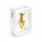 Анальна пробка зі стразом Diogol Anni R Heart Gold Кристал 25мм photo 2