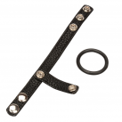 Силиконовое кольцо на кожаном ремне photo 1