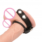 Силиконовое кольцо на кожаном ремне photo 4