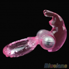 Силиконовое кольцо Кролик на пенис с вибрацией photo 2