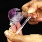 Силиконовое кольцо Кролик на пенис с вибрацией photo 5