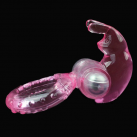 Силиконовое кольцо Кролик на пенис с вибрацией photo 2