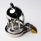 Пояс верности для мужчин. Нержавеющая сталь. С замком. С катетером для стимуляции уретры. photo 2