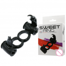 Силиконовое двойное кольцо Кролик на пенис с вибрацией BAILE photo 2