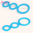 Тройное силиконовое кольцо в ассортименте photo 4