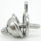 Пояс верности для мужчин. Нержавеющая сталь. С замком. С катетером для стимуляции уретры. photo 4