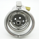 Пояс верности для мужчин. Нержавеющая сталь. С замком. С катетером для стимуляции уретры. photo 5