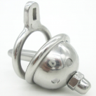 Пояс верности для мужчин. Нержавеющая сталь. С замком. С катетером для стимуляции уретры. photo 6