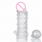 Насадка силиконовая на пенис с усиками и стимулятором для клитора photo 4