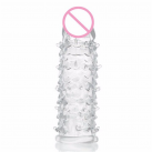 Насадка силиконовая на пенис с усиками и стимулятором для клитора photo 3