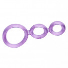 Силиконовое тройное эрекционное кольцо photo 3