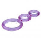 Силиконовое тройное эрекционное кольцо photo 1