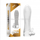 Силиконовая вибрационная насадка на пенис photo 3