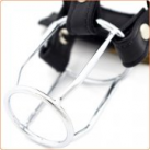 Пояс верности для мужчин. Нержавеющая сталь, кожа. С замком. photo 1