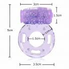 Силиконовое эрекционное кольцо с вибрацией, 1 шт. photo 3