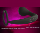 Силиконовый массажер простаты с эрекционным кольцом photo 5