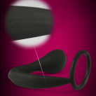 Силиконовый массажер простаты с эрекционным кольцом photo 1