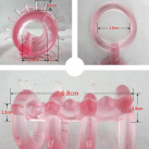 Силиконовое тройное эрекционное кольцо photo 4