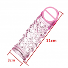 Рукав на пенис силиконовый, розовый photo 3