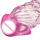 Рукав на пенис силиконовый, розовый photo 5