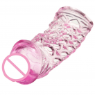 Рукав на пенис силиконовый, розовый photo 4