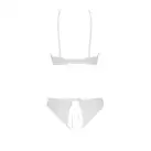 Комплект: бра, трусики з ажурним декором та відкритим кроком Ursula Set white XXL/XXXL — Passion photo 4