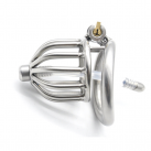 Пояс вірності чоловікам. Нержавіюча сталь. Із замком. З катетером для стимуляції уретри. photo 3