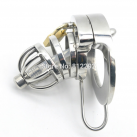 Пояс верности для мужчин. Нержавеющая сталь. С замком. С катетером для стимуляции уретры. photo 4