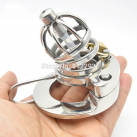 Пояс верности для мужчин. Нержавеющая сталь. С замком. С катетером для стимуляции уретры. photo 2